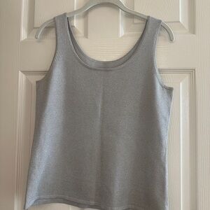 Chico's Shimmering Gray/Silver Tank Top
